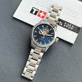 Tis_sot Gentlewoman Powermatic 80 Women's Blue Dial Open Heart Watch