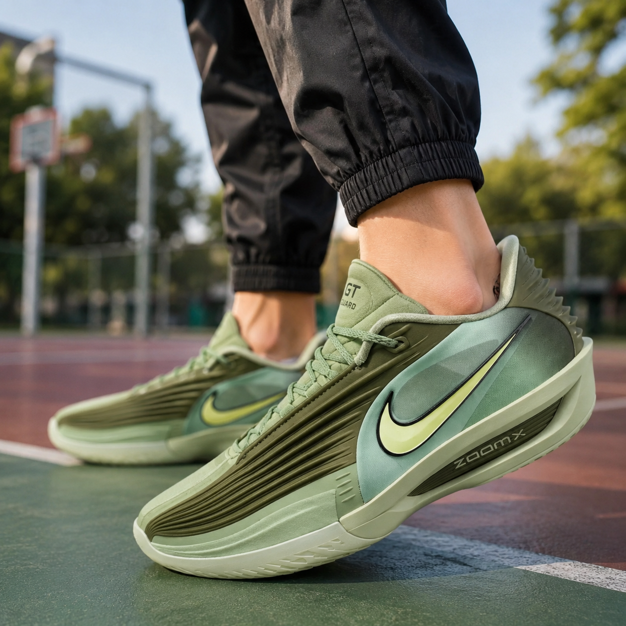 N_ike GT Cut 3 Turbo Olive Green Basketball Shoes