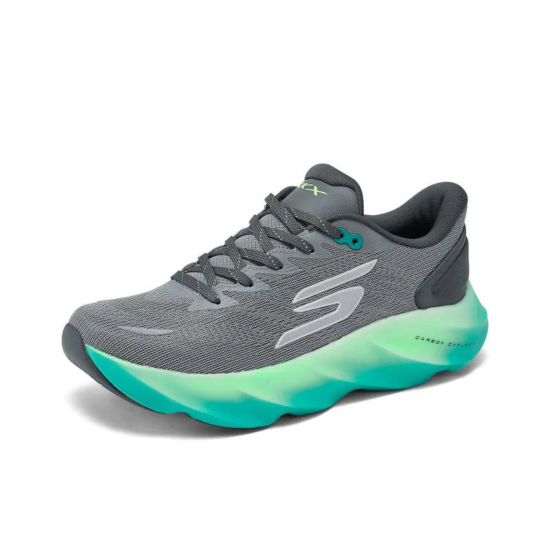 Ske_chers SKX Aero Burst Abrasion-Resistant Running Shoe Men's Gray Blue