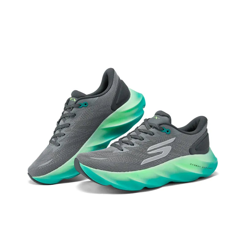 Ske_chers SKX Aero Burst Abrasion-Resistant Running Shoe Men's Gray Blue