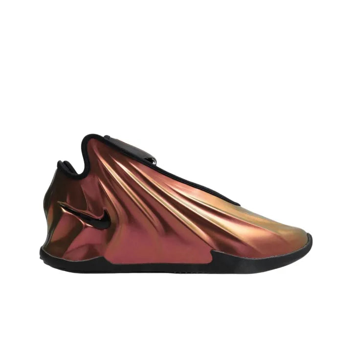 Ni_ke GT Future Basketball Shoes Metallic Bronze / Red