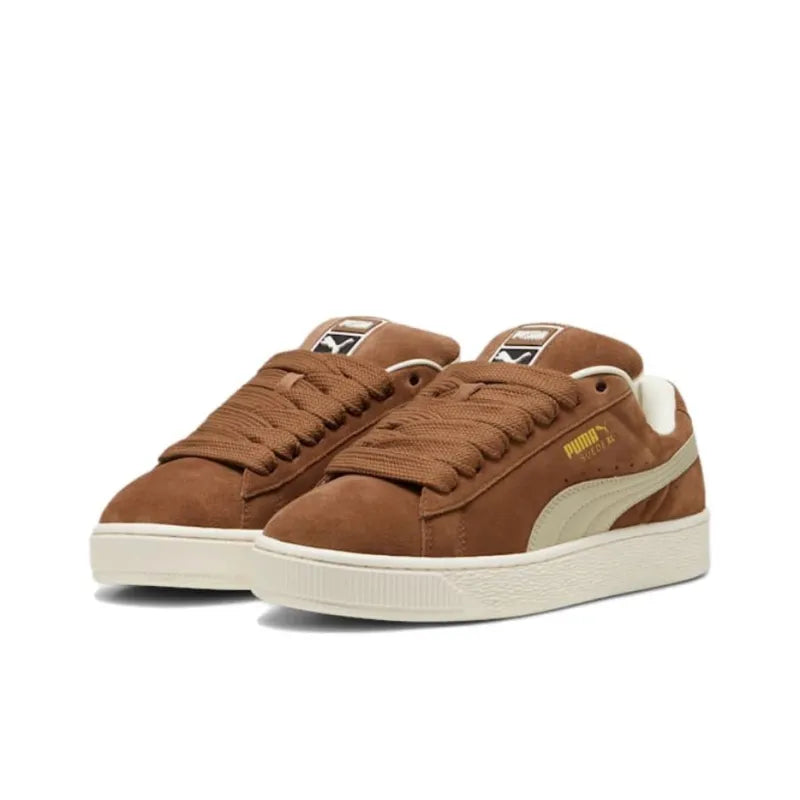 Pu_ma Suede XL Abrasion-Resistant Low-Top Skateboarding Brown