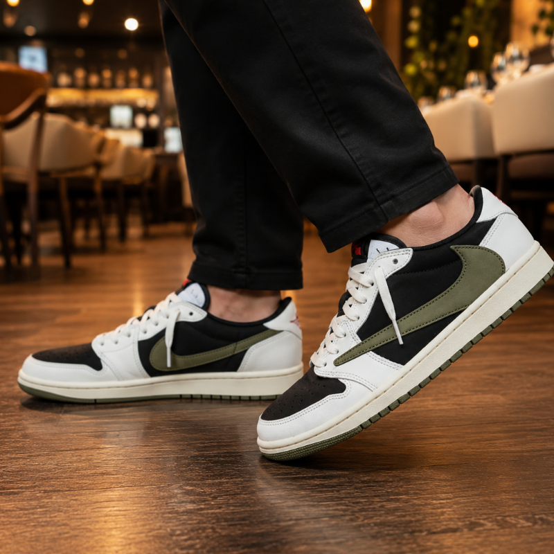 Jor_dan 1 x Travis Scott Retro Low Og Sp Medium Olive