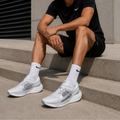 Nike Air Zoom Vomero 15 Shock Absorbers Anti-Slip + Abrasion-Resistant Low-Top Running Shoes for men (Gray Silver)