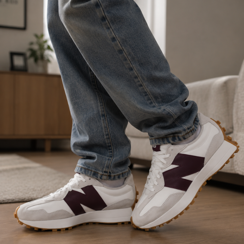 New Bala_nce 327 Burgundy