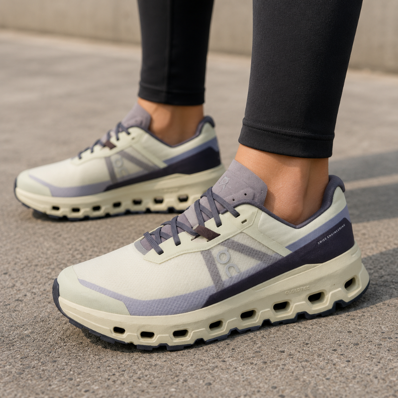OnCloud Vista 2 Running Shoes Low Top Beige/Purple/Black Men