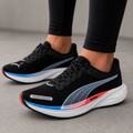 Pu_ma Diviate Nitro 2 Puma Black Fire Orchid Running Shoes For Mens