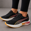 Pu_ma Deviate Nitro Elite 2 Anti-Slip Low-Top Running Shoes for Men, Black, Red