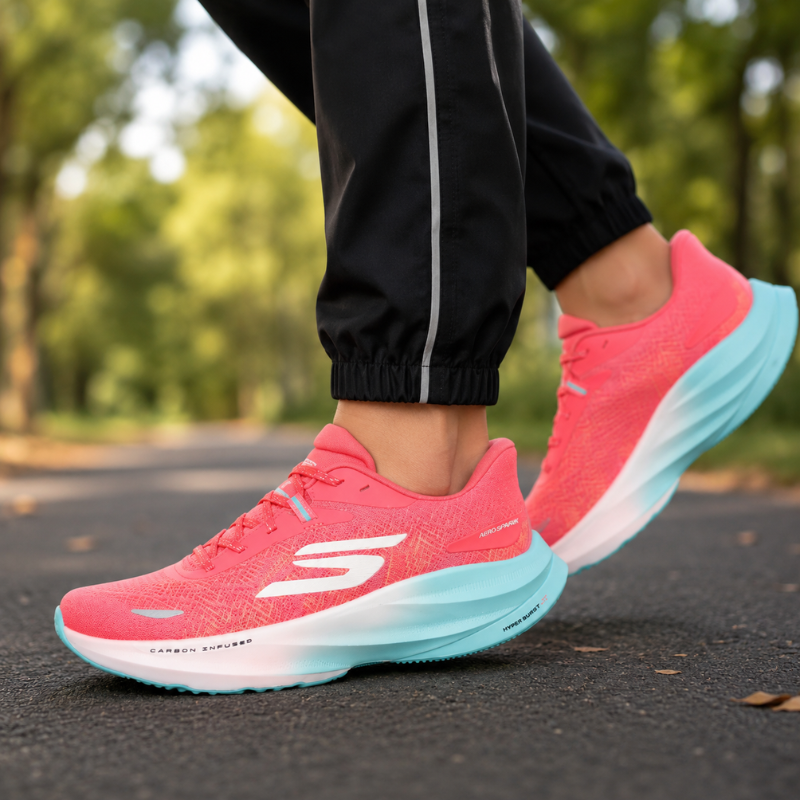 Skec_hers SKX Aero Spark Running Shoes Mid-Top Red men's