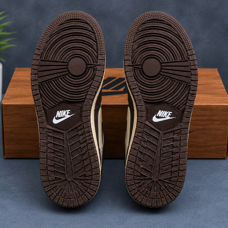 Pre_mium_White Brown Casual Sneakers for Men | Cult Culture