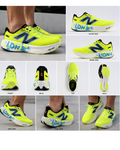 M_en's Prem_ium Neon Green Running Shoes | Lightweight Cushioned Sports Sneakers