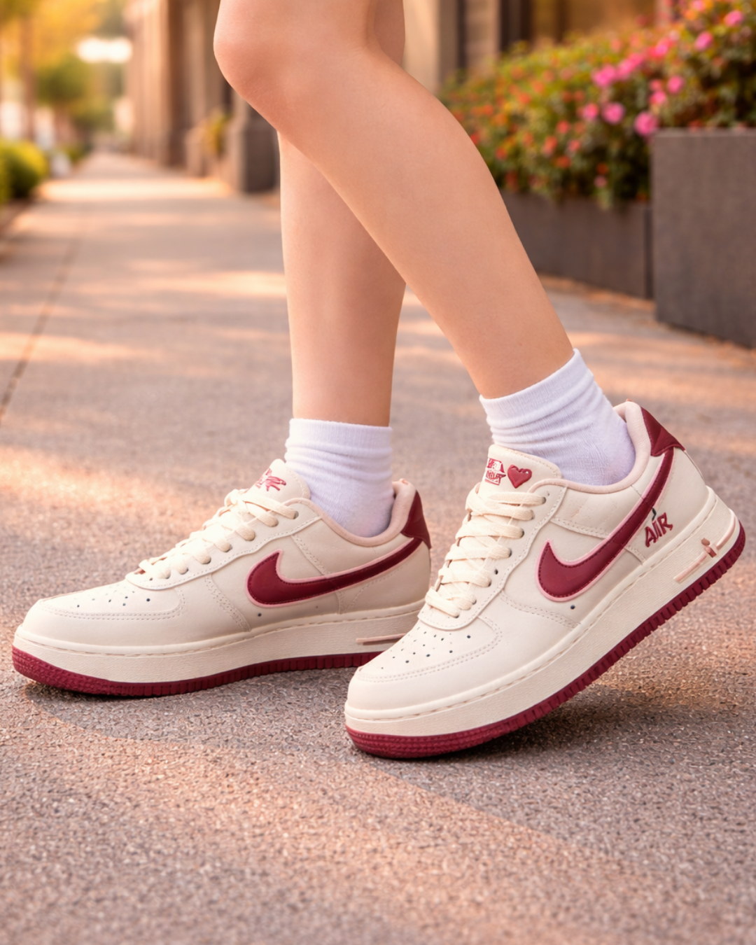 Ni_ke Air Force 1 Love Heart Edition Women