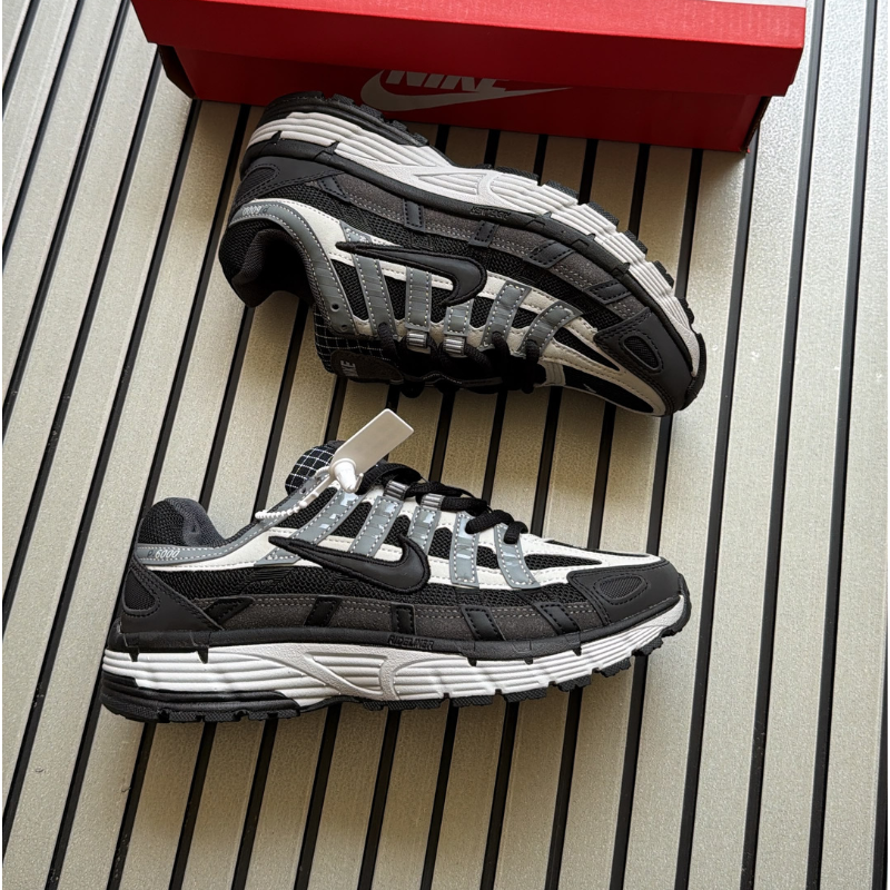 Ni_ke P-6000 Black Grey – Retro Running Inspired Lifestyle Sneakers  Key Features: