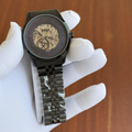 BO_SS Automatic Skeleton Black Stainless Steel Watch