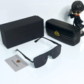 Mayb@ch Luxury Rimless Black Sunglasses with Gold Frame | Premium UV400 Shades for Men & Women