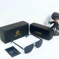 Vers@ce Style Luxury Black Rimless Sunglasses for Men &amp; Women | Premium UV400 Shades
