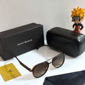 Empori0 Arm@ni Frame Black Lens Sunglasses with Case