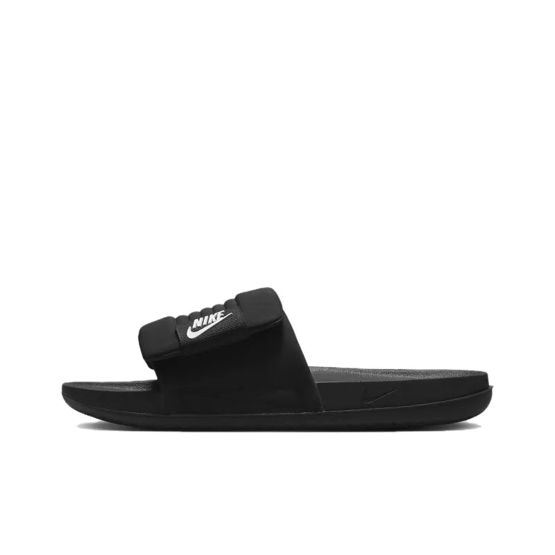 Ni_ke Offcourt Adjust Slide Black White