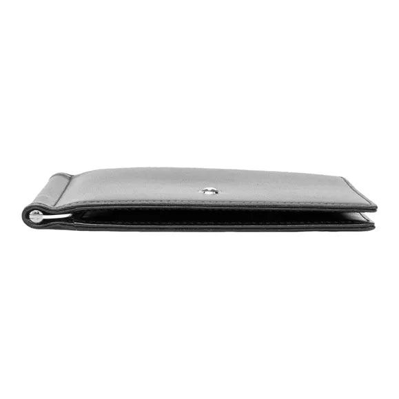 Mont blanc Meisterstück 6cc Money Clip Bifold Wallet Black