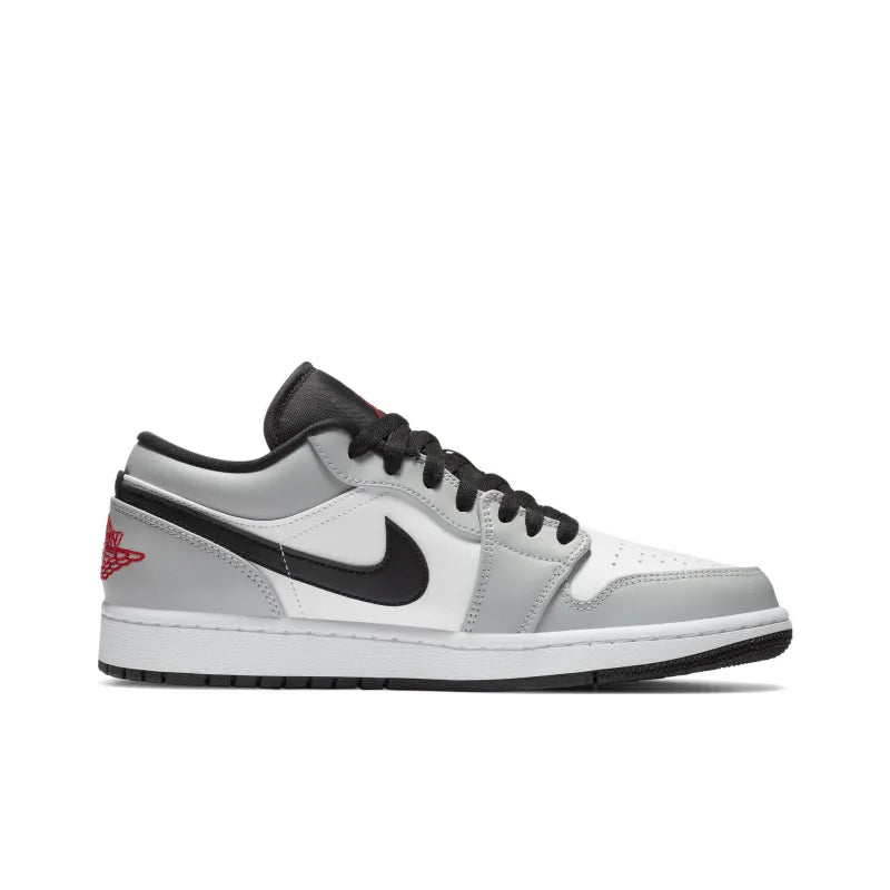 Jor_dan Air Jordan 1 Light Smoke Grey Low-Top Vintage Basketball Shoes Unisex Smoke Grey