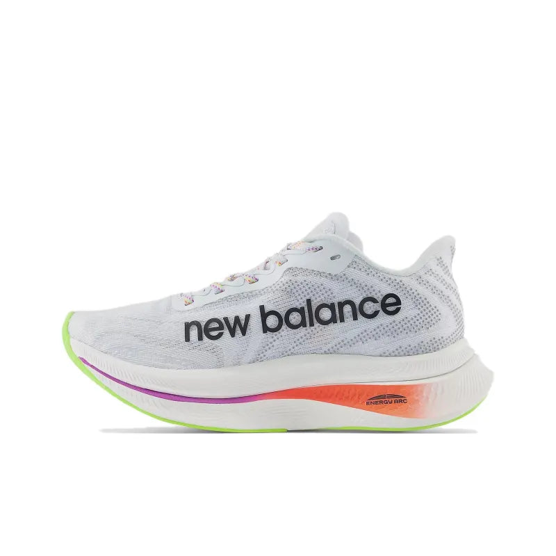New Bala_nce SC Trainer V2 cushioning, breathability, support, height increase, cushioning, low-top carbon plate running shoe for men, gray, black