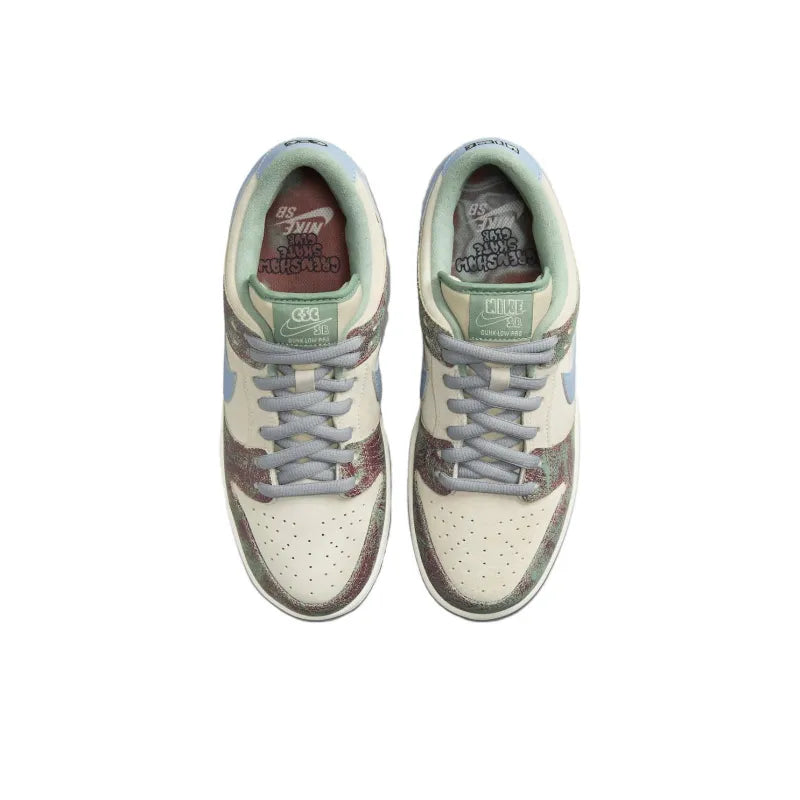 Nik_e x Crenshaw Skate Club Sb Dunk Low Sail Light Blue Cedar