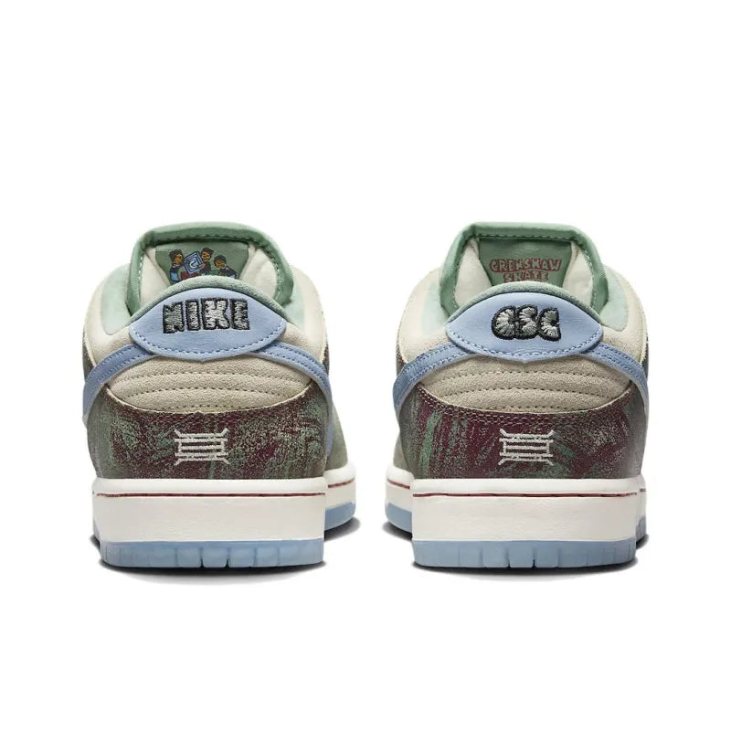 Nik_e x Crenshaw Skate Club Sb Dunk Low Sail Light Blue Cedar