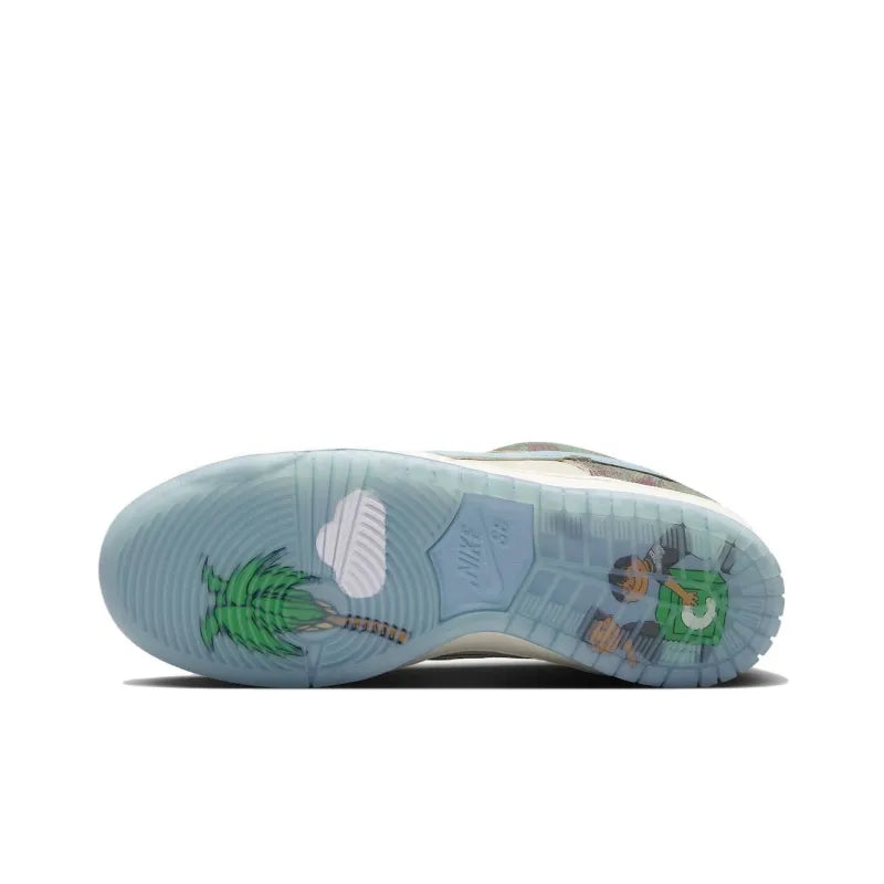 Nik_e x Crenshaw Skate Club Sb Dunk Low Sail Light Blue Cedar